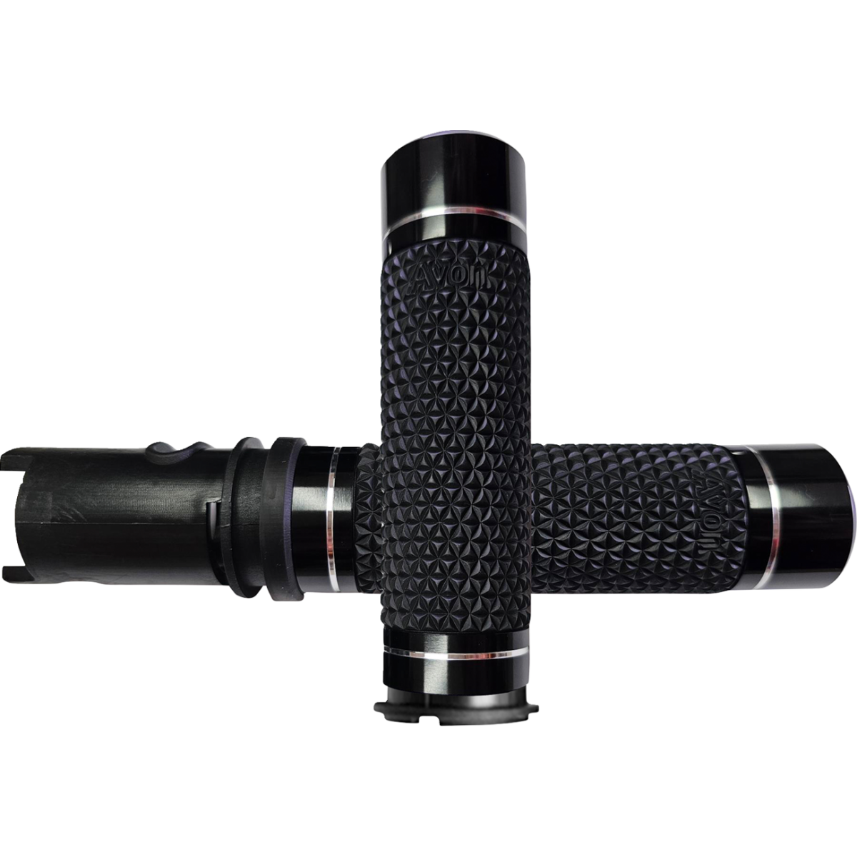 AVON GRIPS - Avon K25 Grips - Black Anodized '24-'25 - Grips - MetalCore Harley Supply