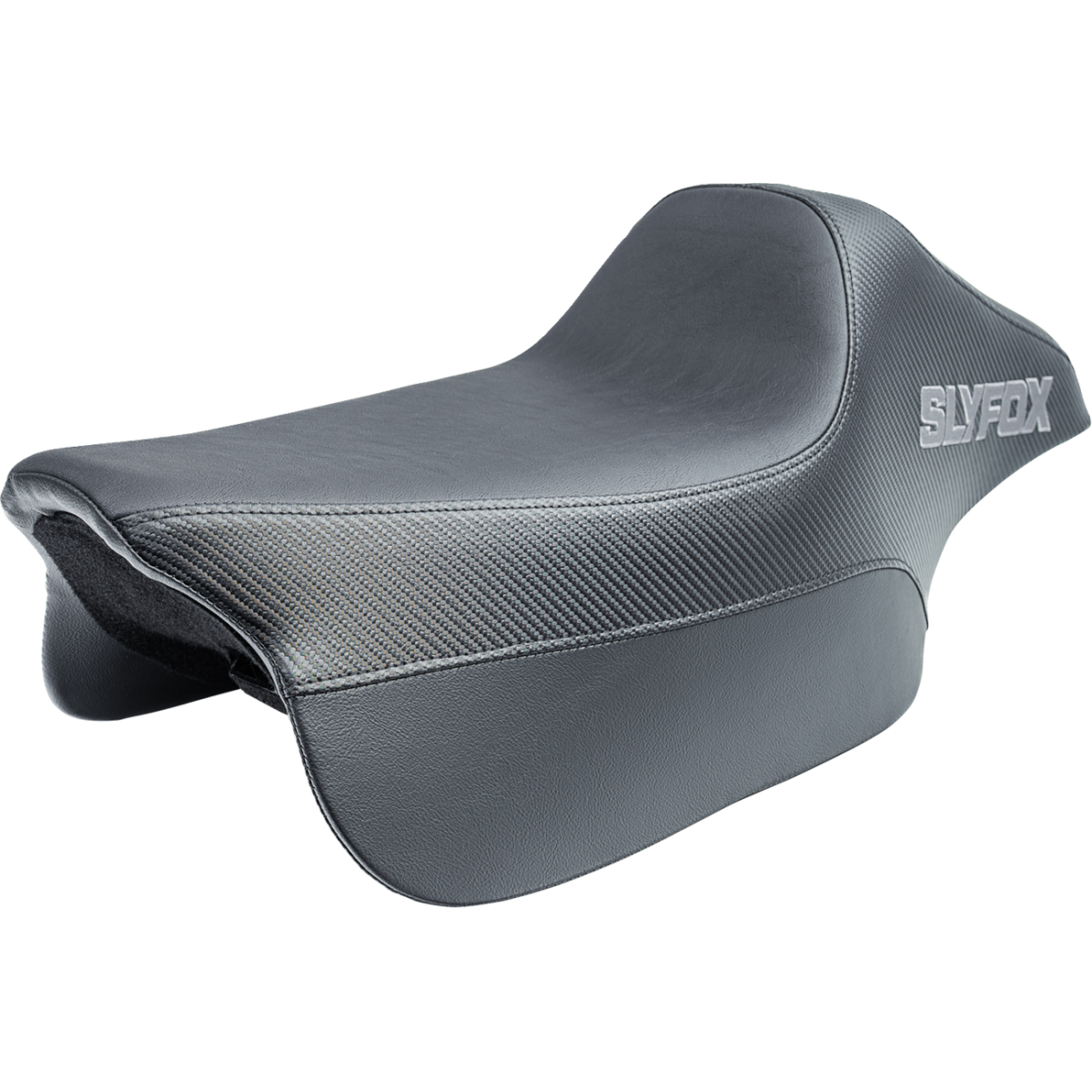 SLYFOX - Race 2-Up Seat - Low (4.75in Support) '08-'25 - Seats - MetalCore Harley Supply