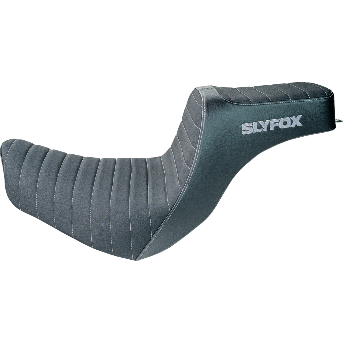 SLYFOX - High Noon 2-Up Seat - Gray Logo Classic '18-'25 - Seats - MetalCore Harley Supply