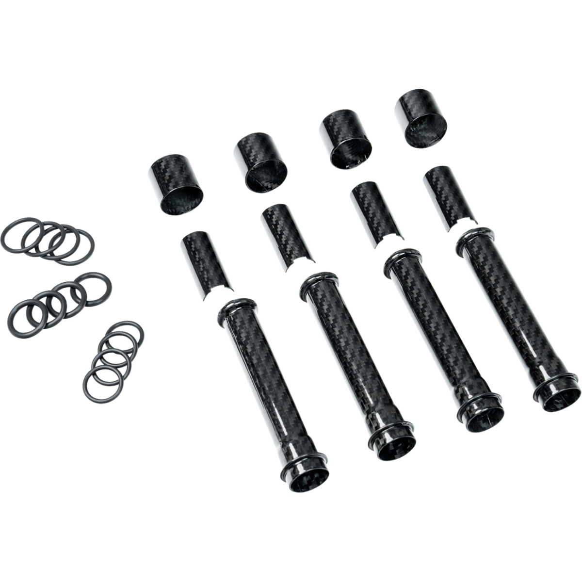SLYFOX - Carbon Fiber Pushrod Covers - M8 - Engine - MetalCore Harley Supply