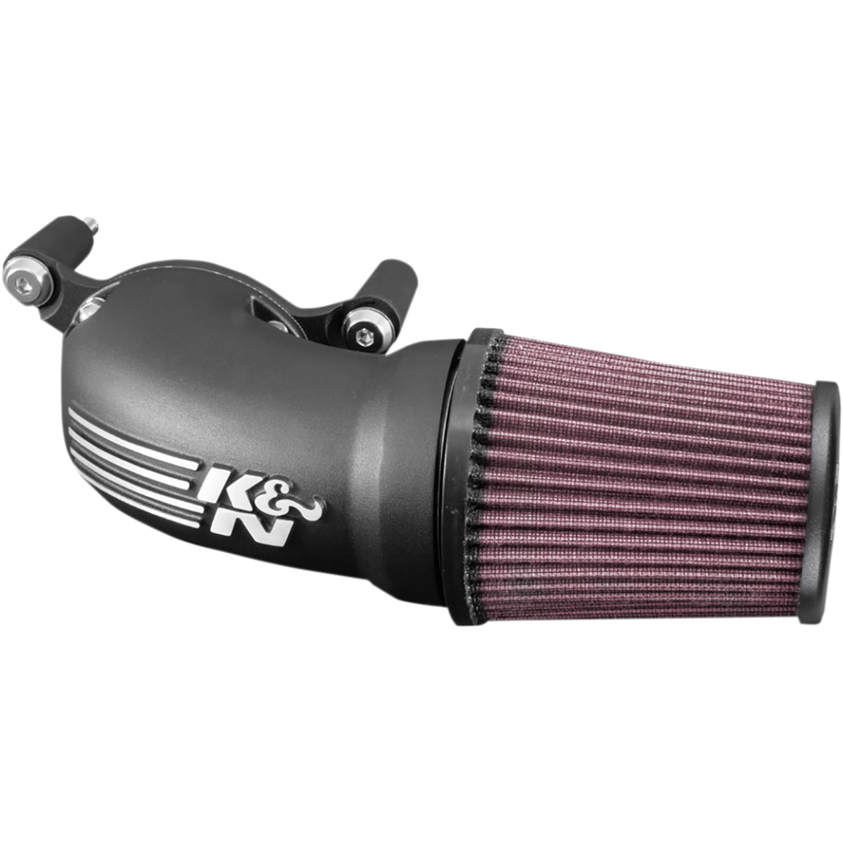 K&N Filters - Aircharger Cast Tube Intake - Satin Black - Air Filters - MetalCore Harley Supply