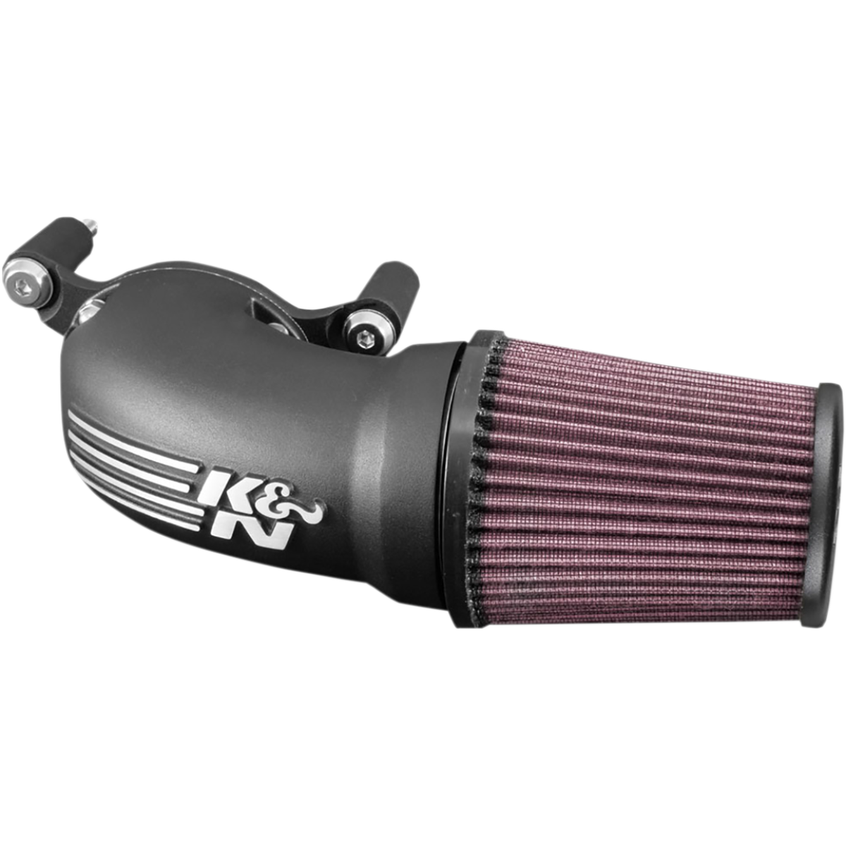 K&N Filters - Aircharger Cast Tube Intake - Satin Black - Air Filters - MetalCore Harley Supply