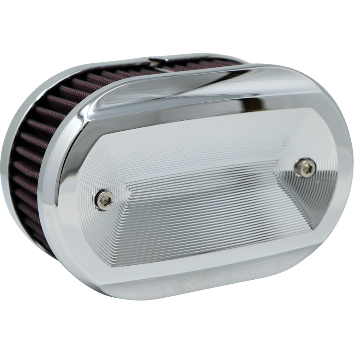 KODLIN - Vektor Oval Air Cleaner Chrome M8 - Air Filters - MetalCore Harley Supply