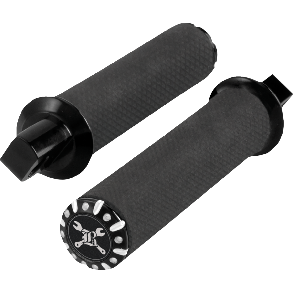 BURLY BRAND - Hawk Foot Pegs - Black Machined - Foot Pegs - MetalCore Harley Supply
