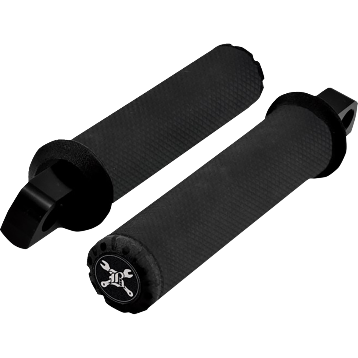 BURLY BRAND - Hawk Foot Pegs - Black Textured - Foot Pegs - MetalCore Harley Supply
