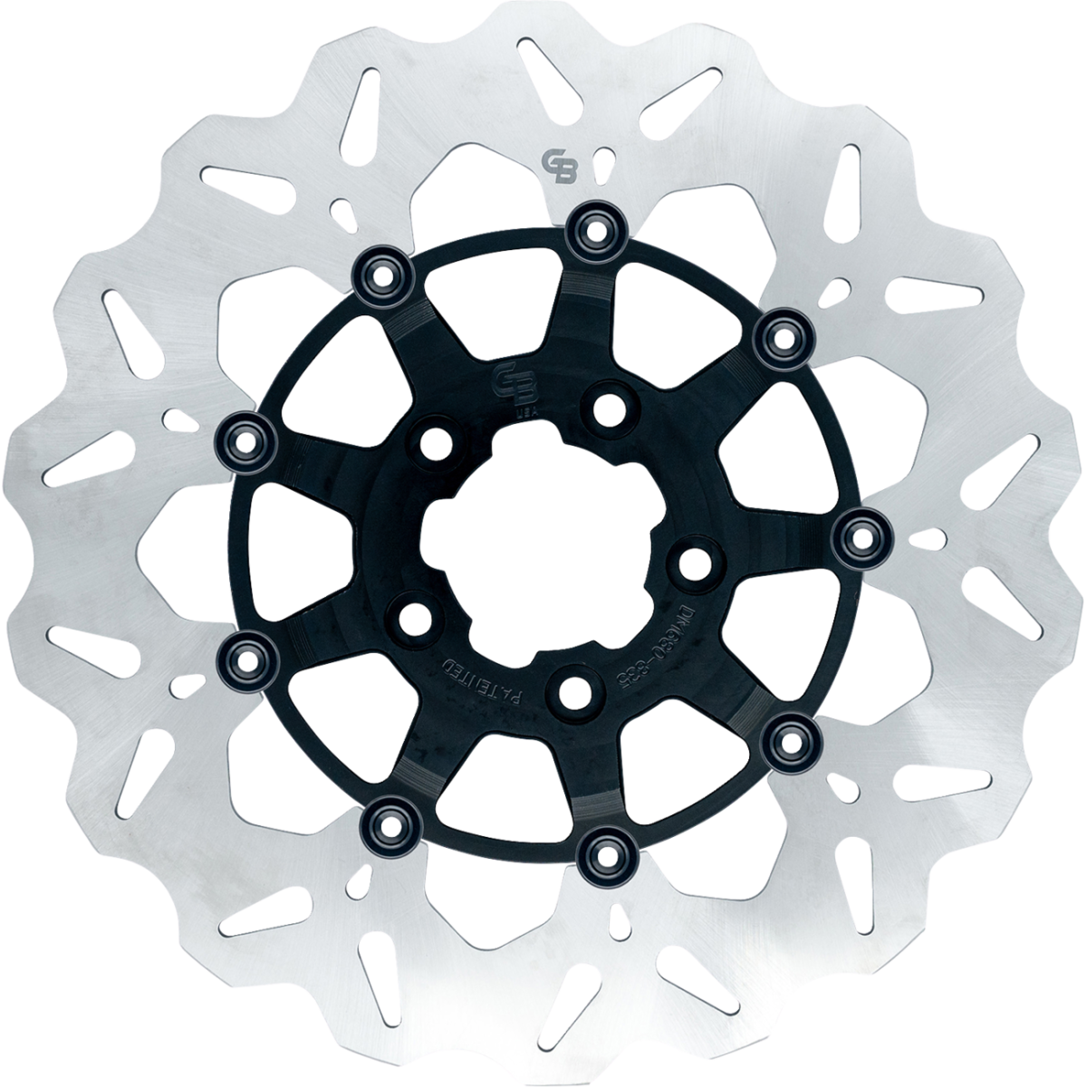 GBRAKES Stainless Rear Brake Rotor '08-'25 - Black - MetalCore Harley Supply