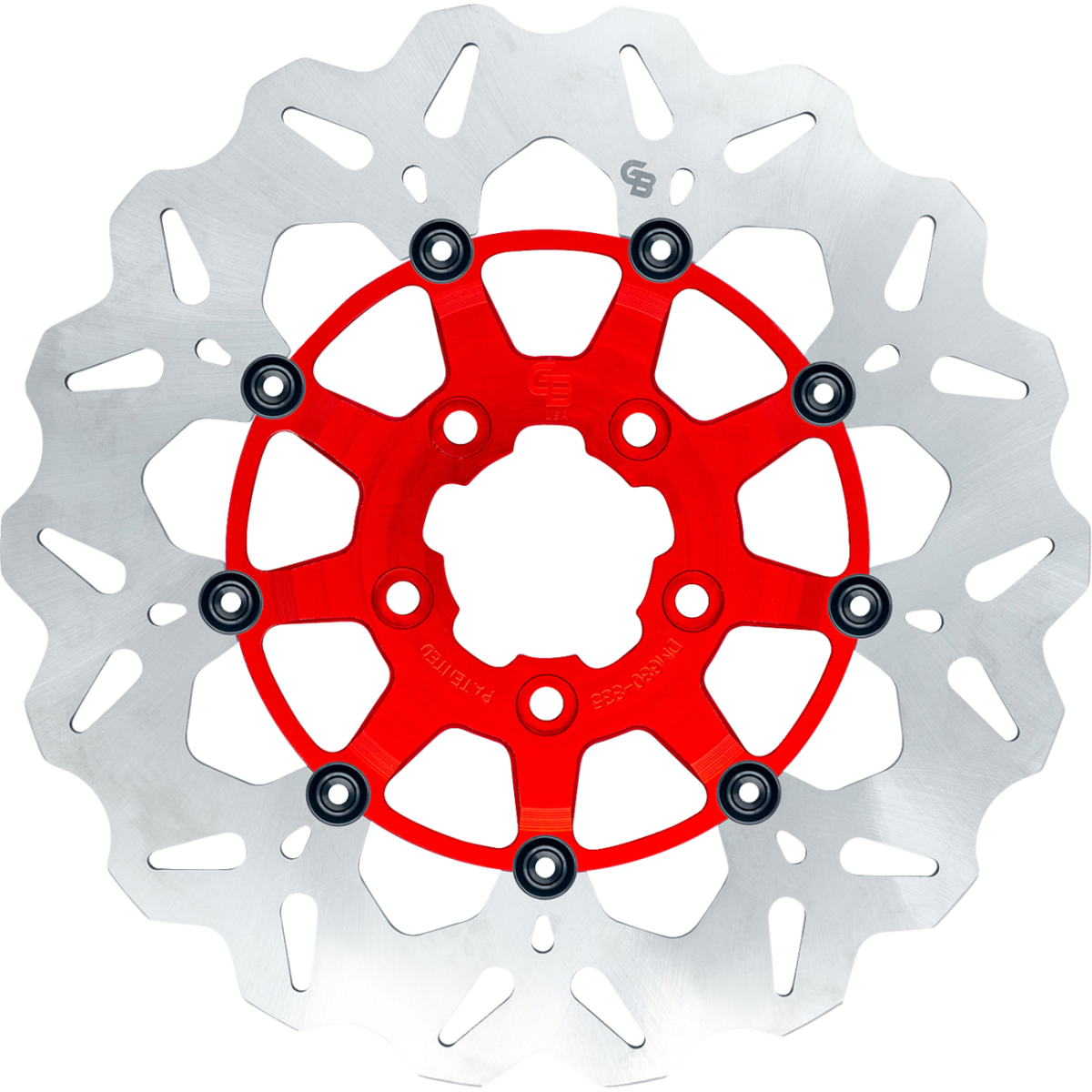 GBRAKES Stainless Front Brake Rotor '08-'25 - Red - MetalCore Harley Supply
