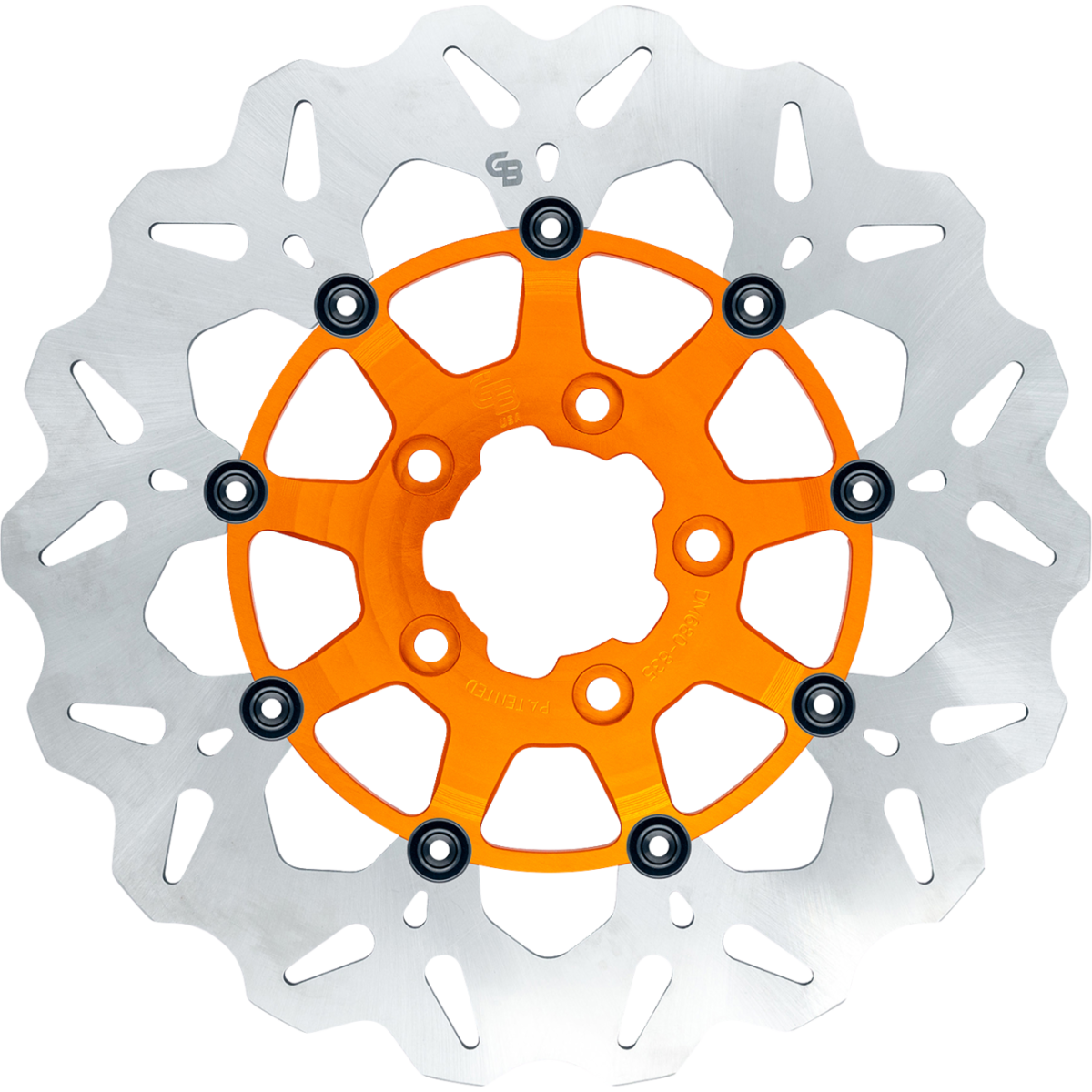 GBRAKES Stainless Front Brake Rotor '08-'25 - Orange - MetalCore Harley Supply