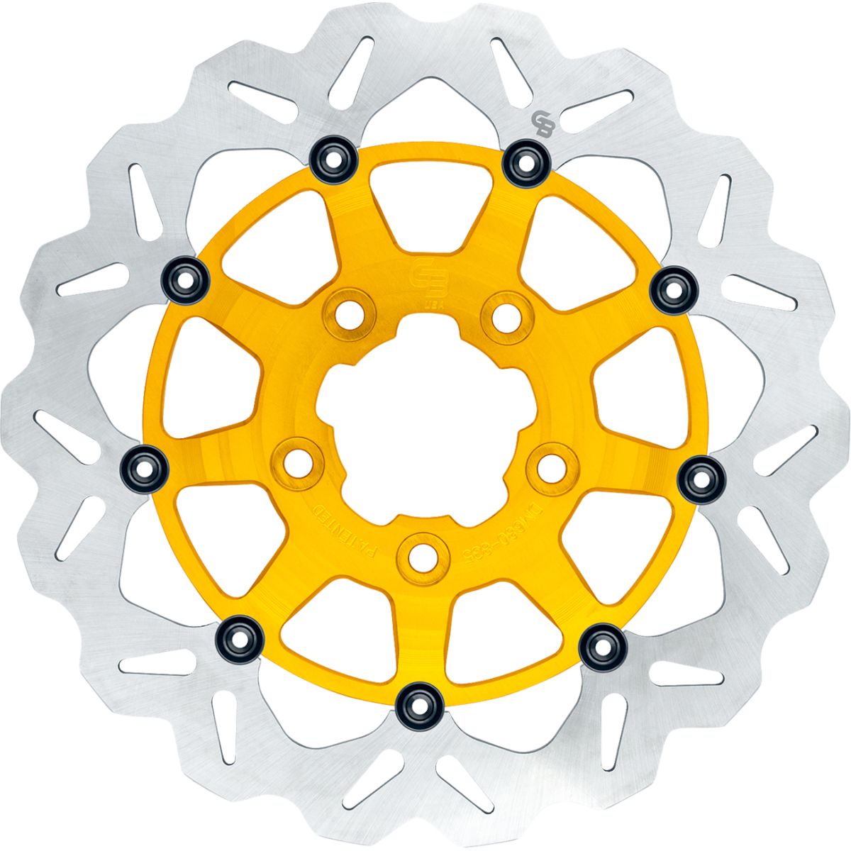 GBRAKES Oversize Wave Front Brake Rotor 13in - Gold Standard - MetalCore Harley Supply