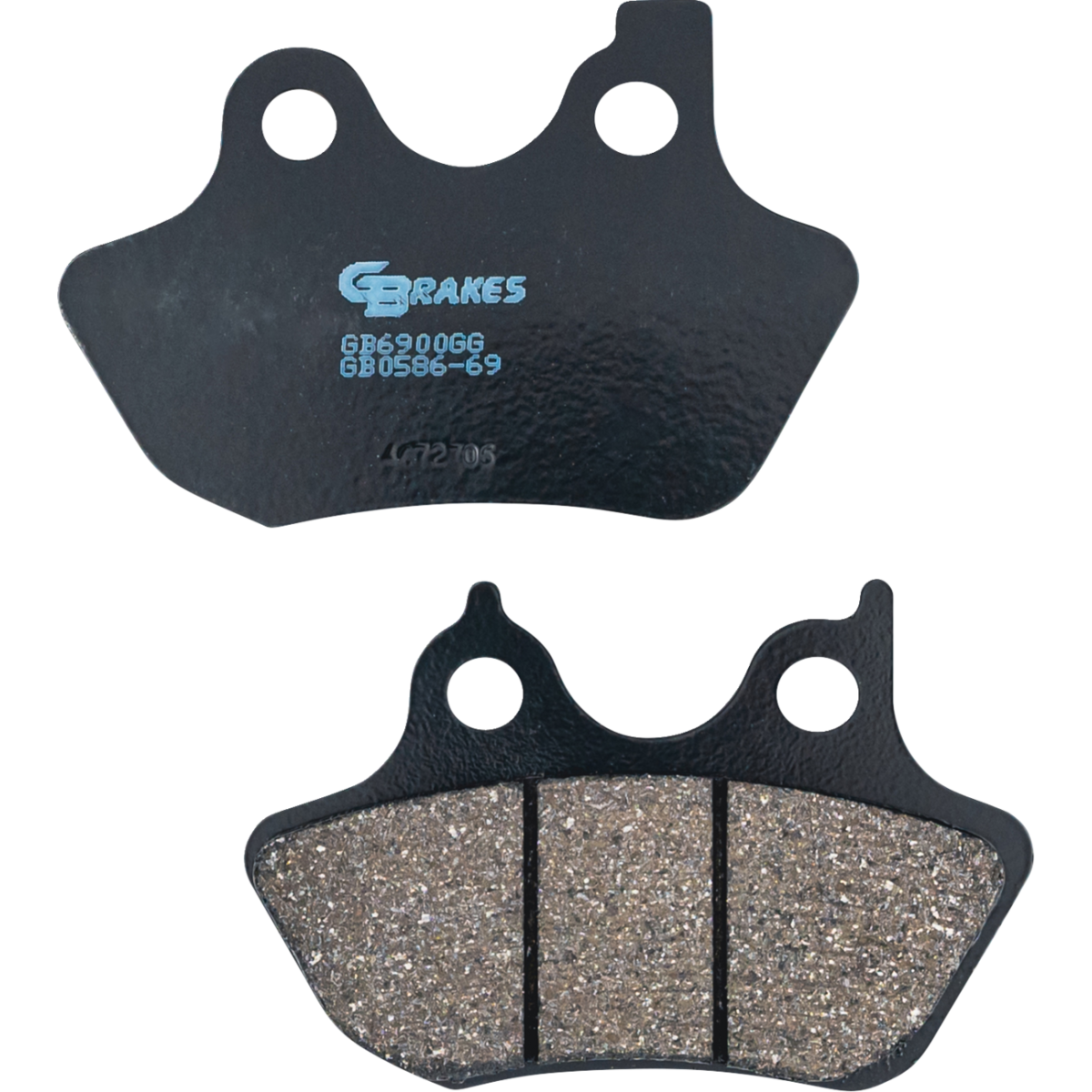 GBRAKES Semi-Metallic Brake Pads '00-'07 - Front and rear, '00-'07 Big Twin - MetalCore Harley Supply