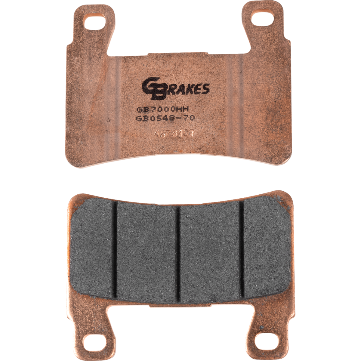 GBRAKES HH Sintered Brake Pads - Front, '18-'23 Softail and '15-'17 FLS/FLSTC/FLSTN/FLSTF/FLS - MetalCore