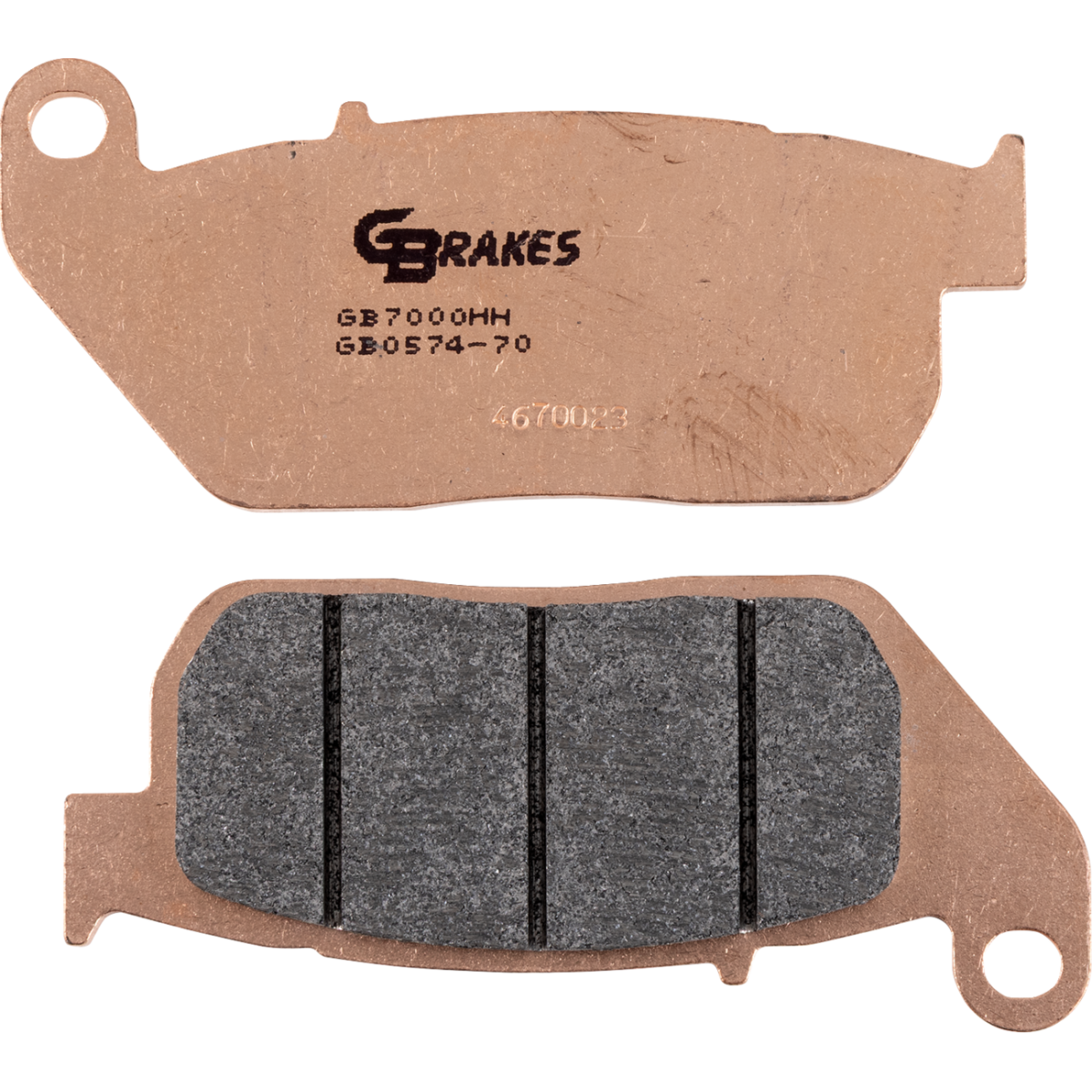 GBRAKES HH Sintered Brake Pads - Front, '04-'13 XL - MetalCore Harley Supply