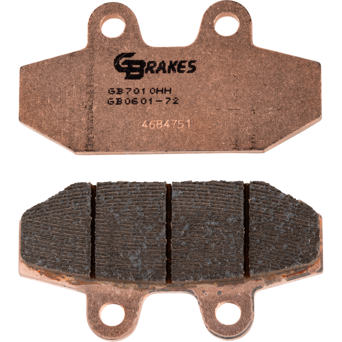 GBRAKES HH Sintered Brake Pads - Rear, '18-'23 Softail - MetalCore Harley Supply