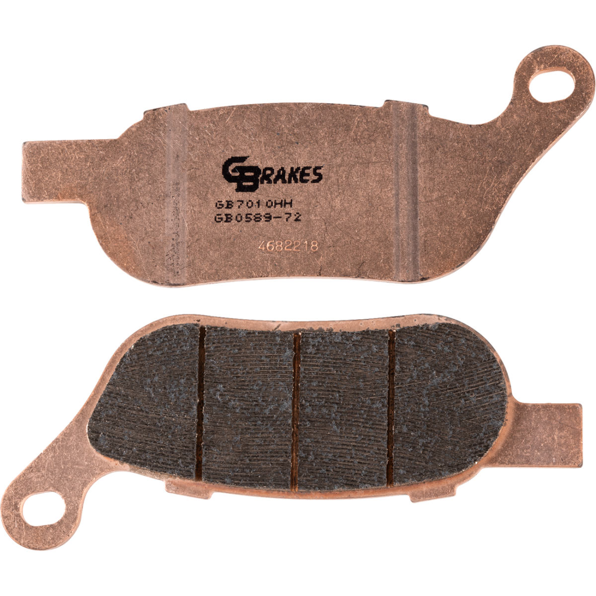 GBRAKES HH Sintered Brake Pads - Rear, '08-'17 FLS/FXS/FXSTB/FXST/FLSTC/FLSTF/FLSTN/FXCW/C an - MetalCore