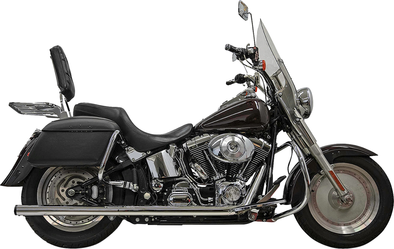 2-into-2 True Dual Drag Pipe Exhaust System - Softail