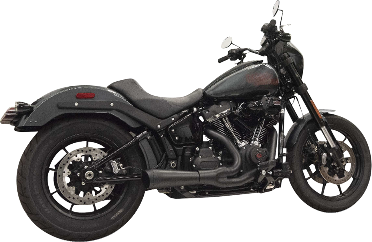 2-into-1 Ripper Exhaust System with Megaphone Muffler - Short - 49-State