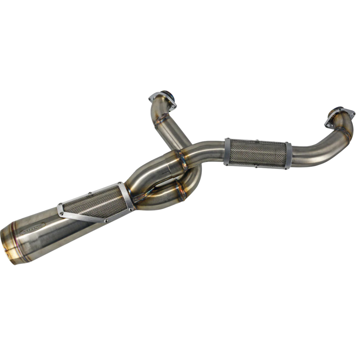 TRASK - Big Sexy 2:1 Exhaust - Brushed Stainless - View 2 - MetalCore Harley Supply