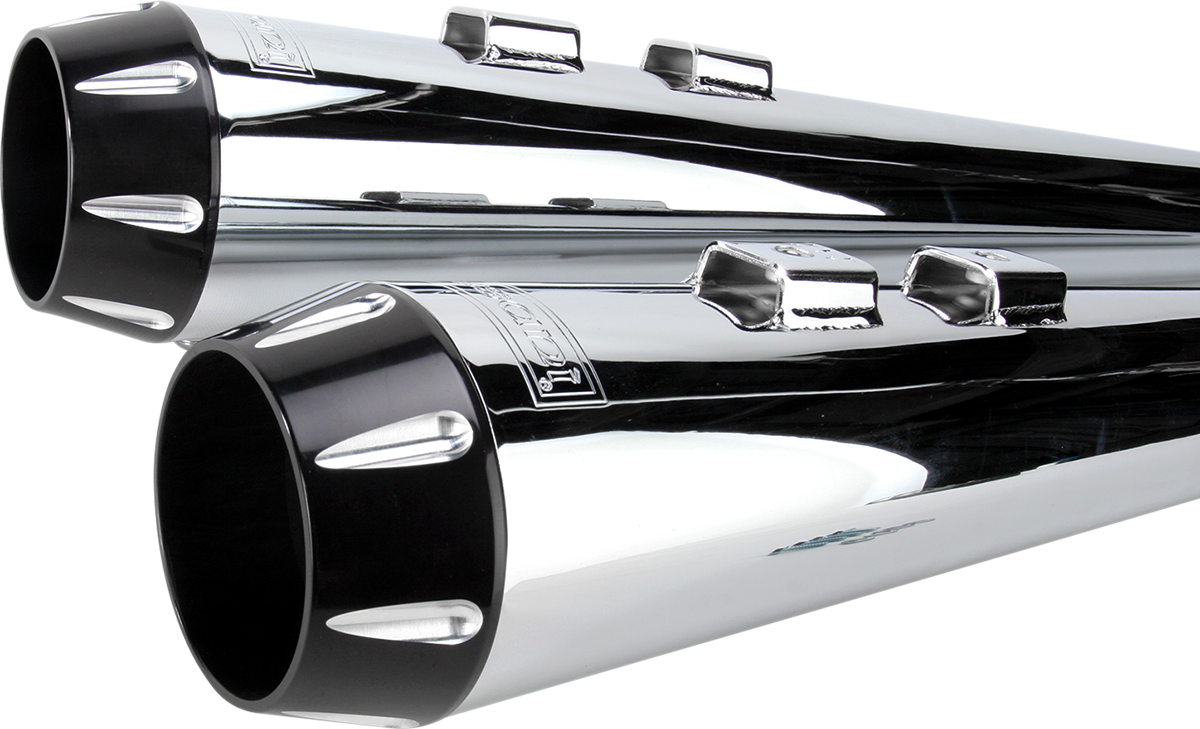 Megaphone Slip-On Mufflers - Fluted - Performance Baffle