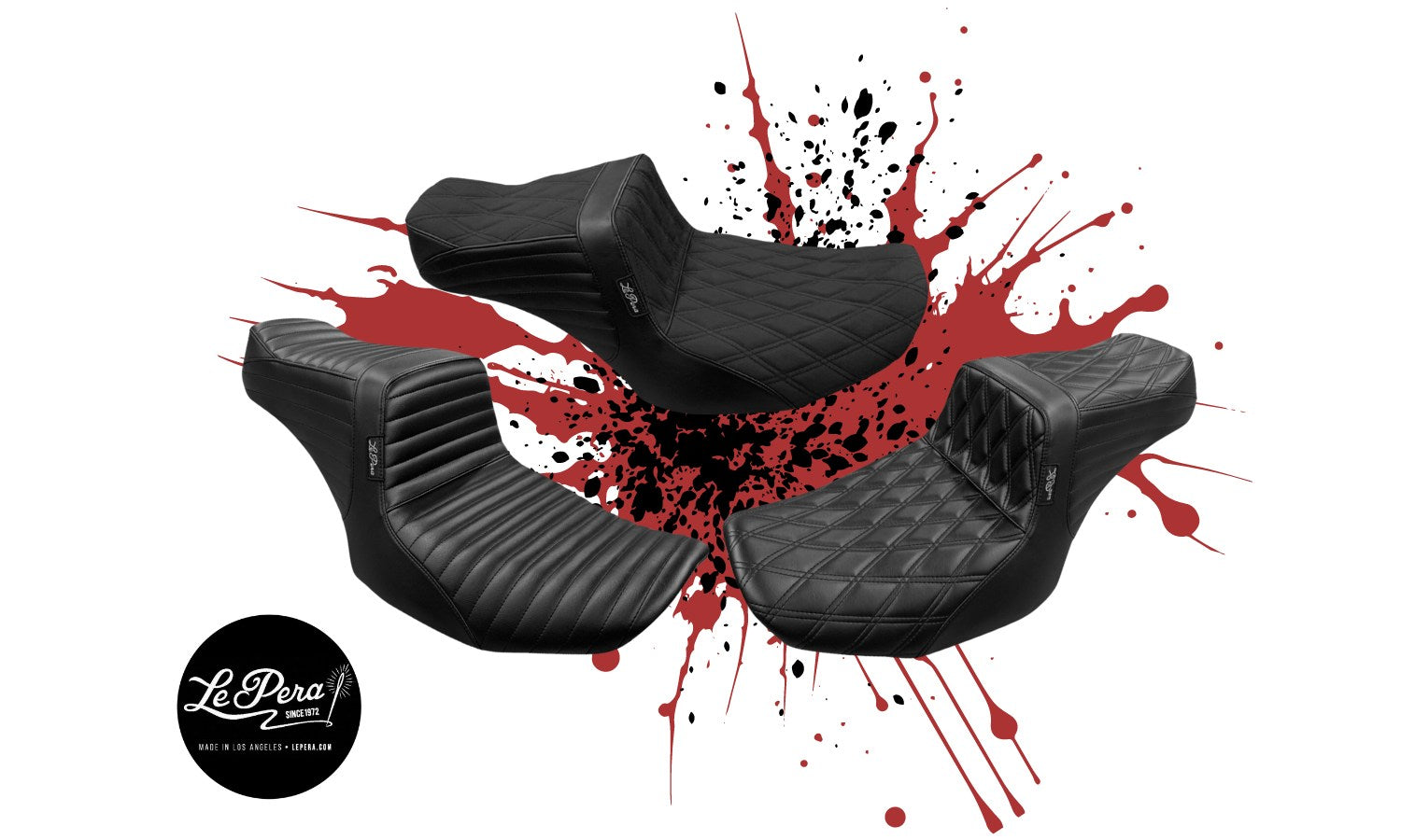 Lepera Seats for Harley Davidson Touring Models - Tailwhip Model