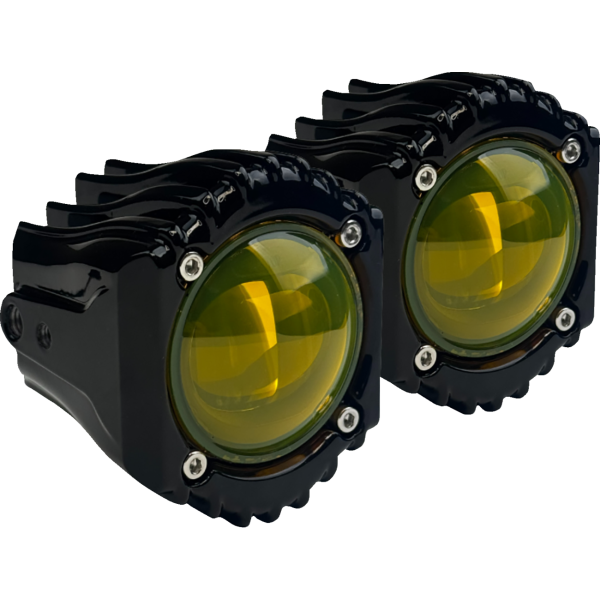 CUSTOM DYNAMICS - Shark Demon LED Fog Lights / '26 Street Glide, Road Glide - Selective Yellow - MetalCore Harley Supply