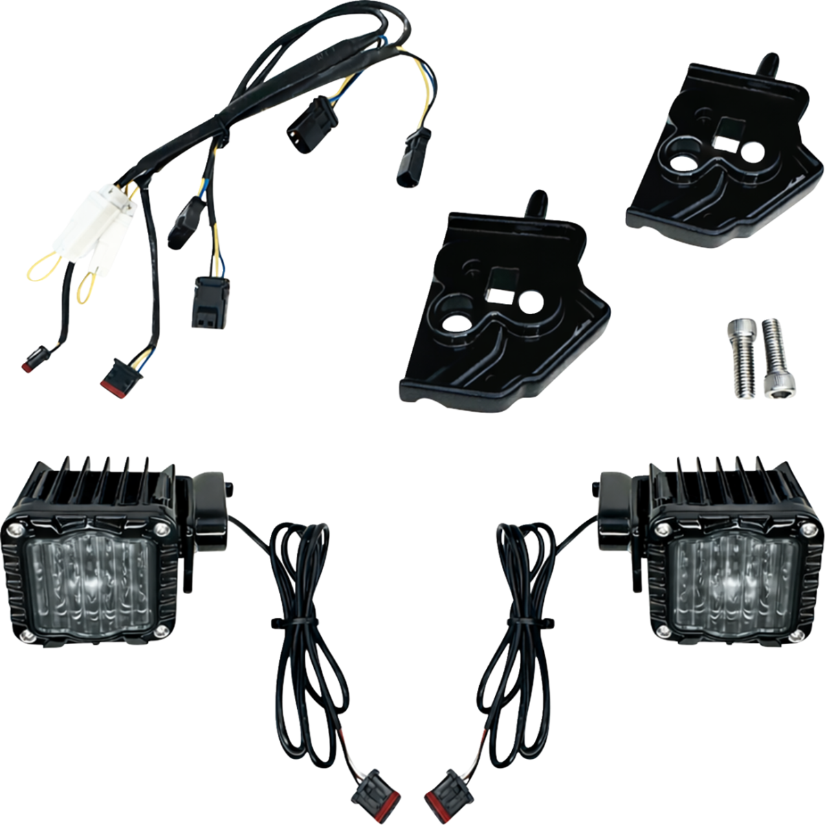 CUSTOM DYNAMICS - Shark Demon LED Turn Signals / '23-'25 Street Glide - Amber / White - MetalCore Harley Supply