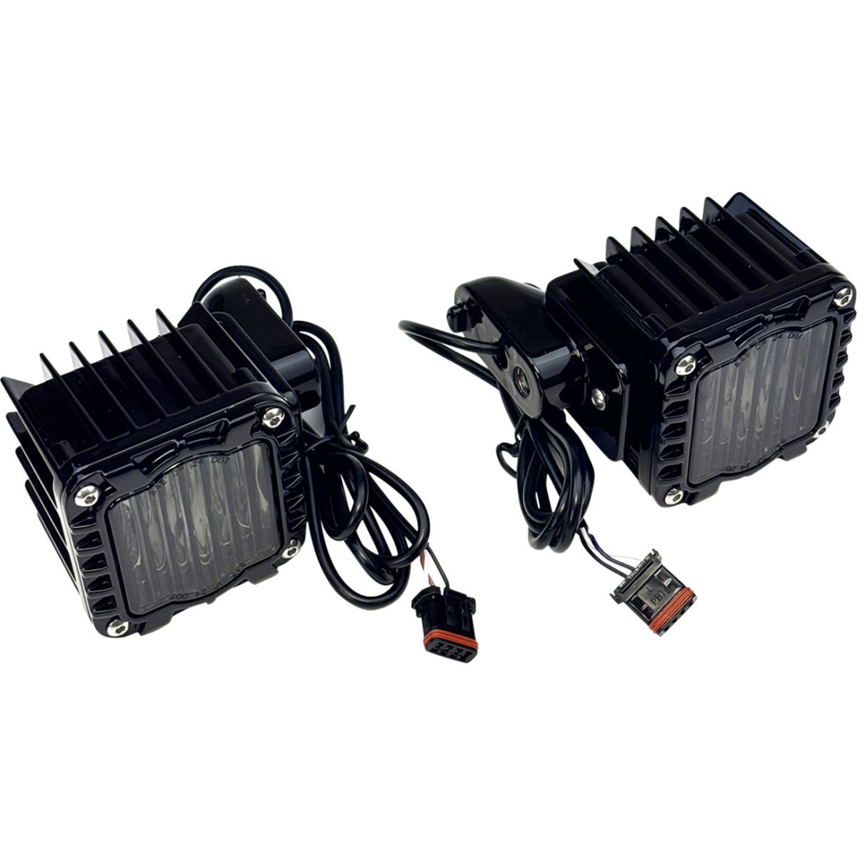 CUSTOM DYNAMICS - Shark Demon LED Turn Signals / '22-'25 Low Rider ST - Amber / White - MetalCore Harley Supply