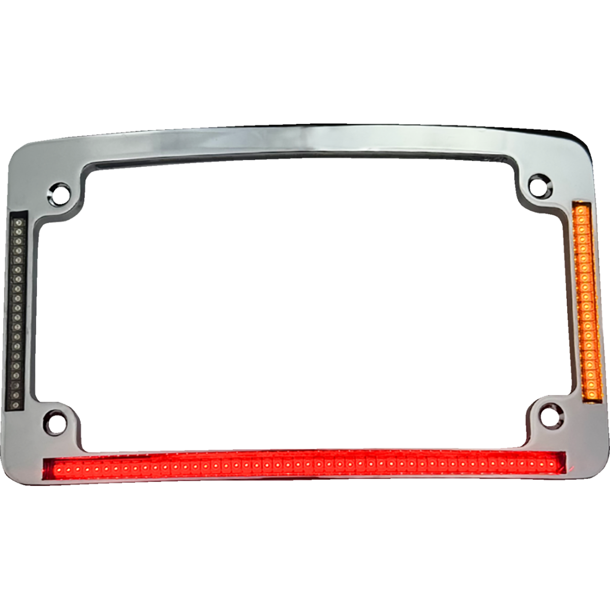 CUSTOM DYNAMICS - All-In-One LED License Plate Frame / '26 Bagger - Black - View 2 - MetalCore Harley Supply