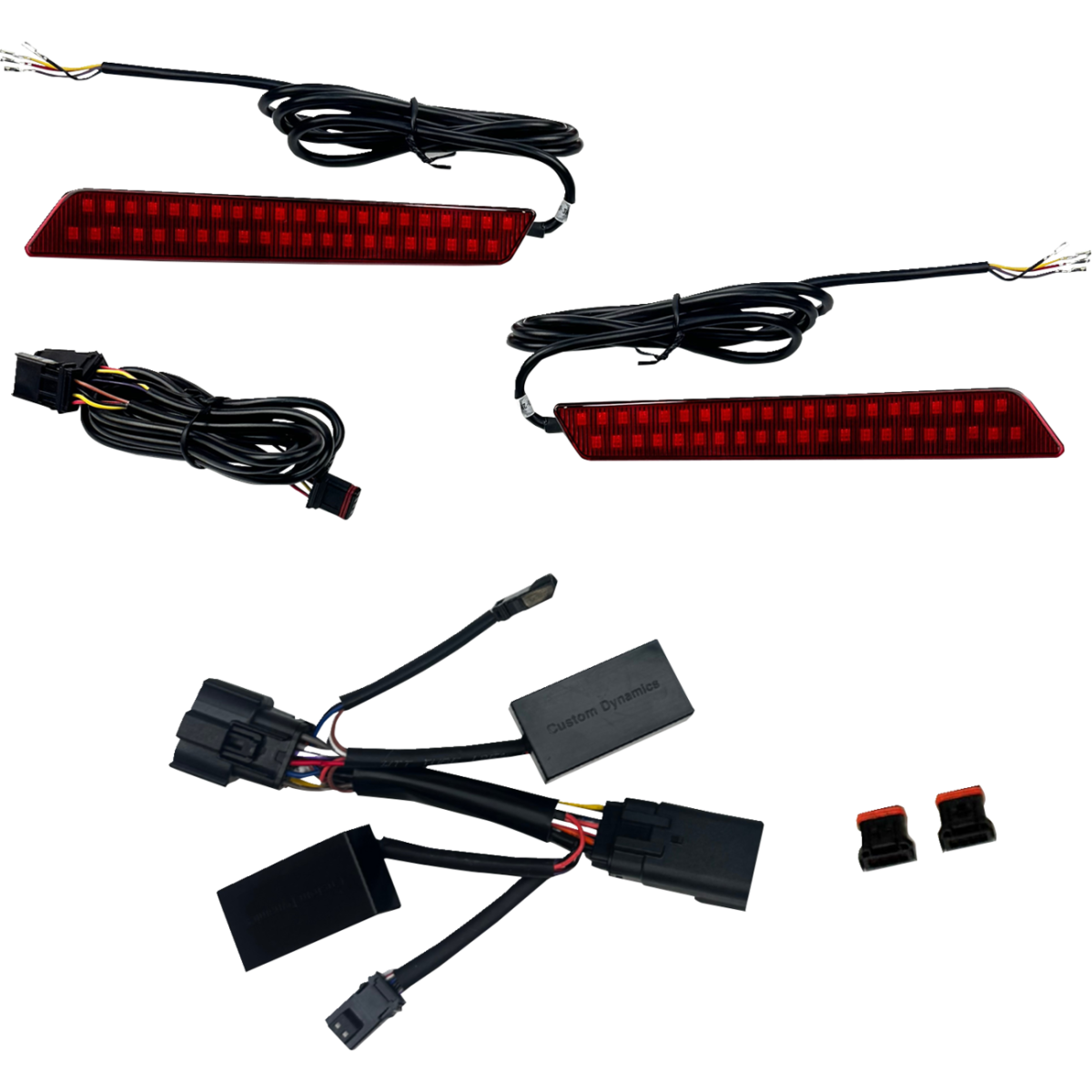 CUSTOM DYNAMICS - LED Saddlebag Latch Lights / '26 Street Glide, Road Glide - Red - MetalCore Harley Supply