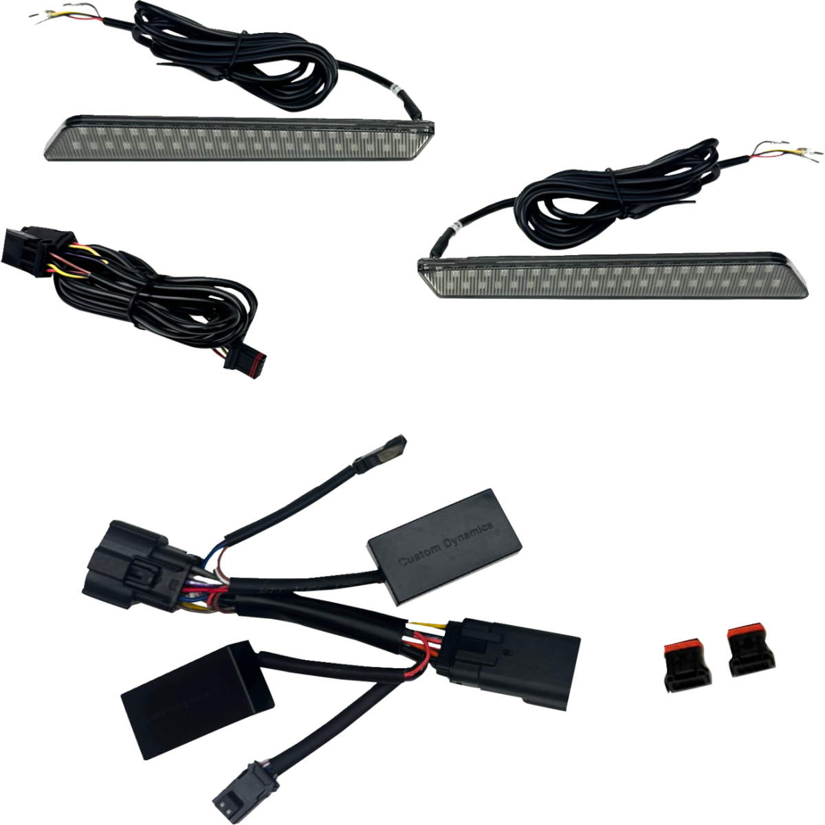 CUSTOM DYNAMICS - LED Saddlebag Latch Lights / '26 Street Glide, Road Glide - Smoke - MetalCore Harley Supply