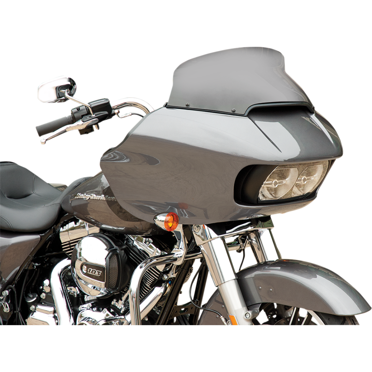 MEMPHIS SHADES - Spoiler Windshield for OEM Fairings - '15-'23 Road Glide - 6.5" - Dark smoke - MetalCore Harley Supply