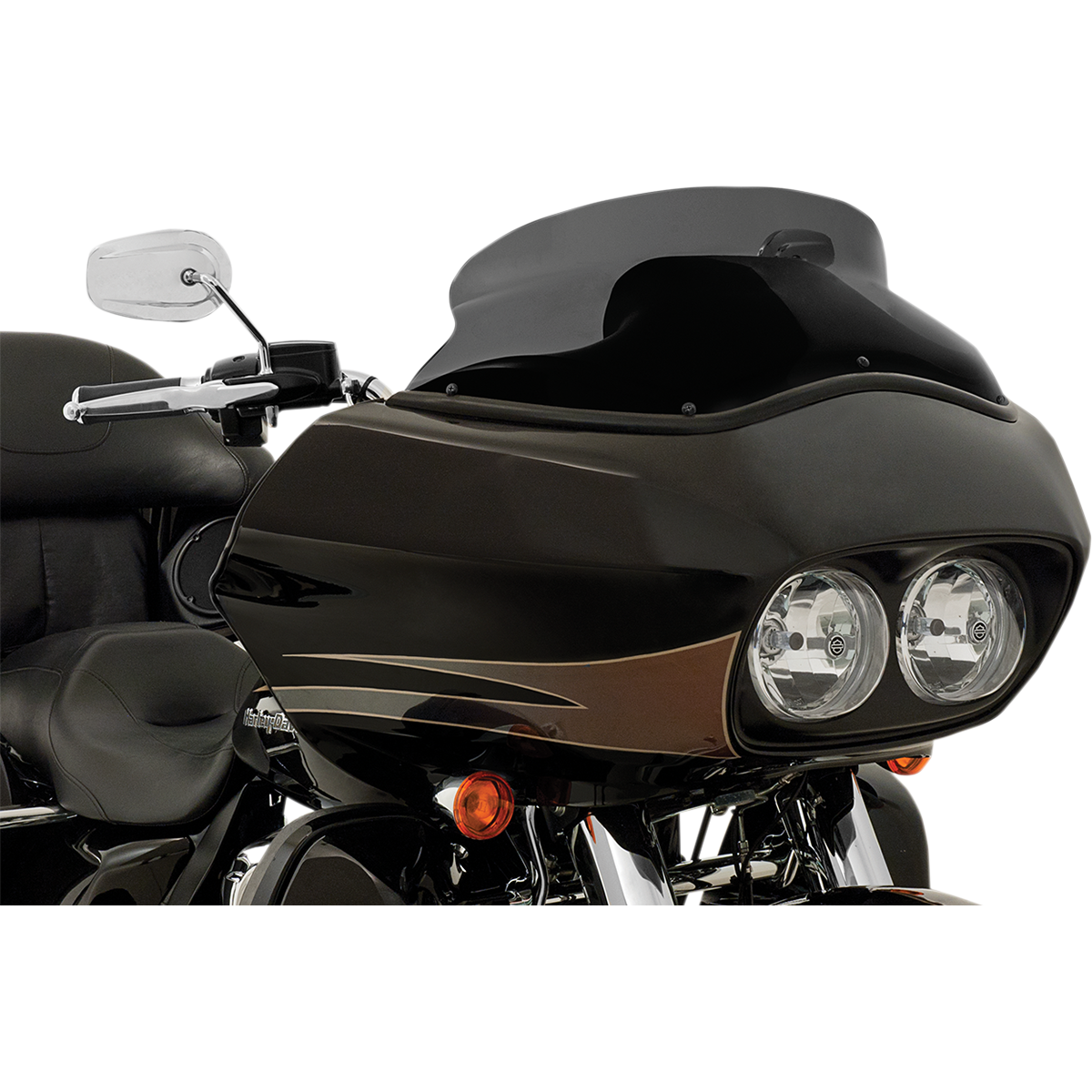 MEMPHIS SHADES - Spoiler Windshield for OEM Fairings - '15-'23 Road Glide - 6.5" - Black opaque - MetalCore Harley Supply ...