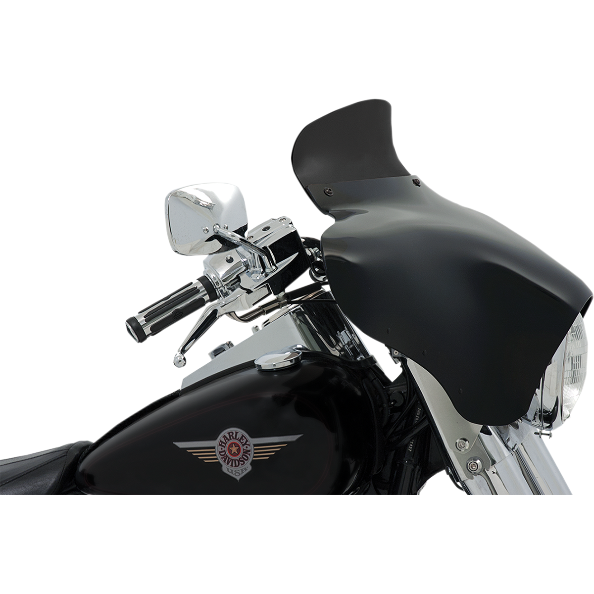 MEMPHIS SHADES - Batwing Spoiler Windshield - '14-'23 Batwing - 3" - Smoke - MetalCore Harley Supply - View 2