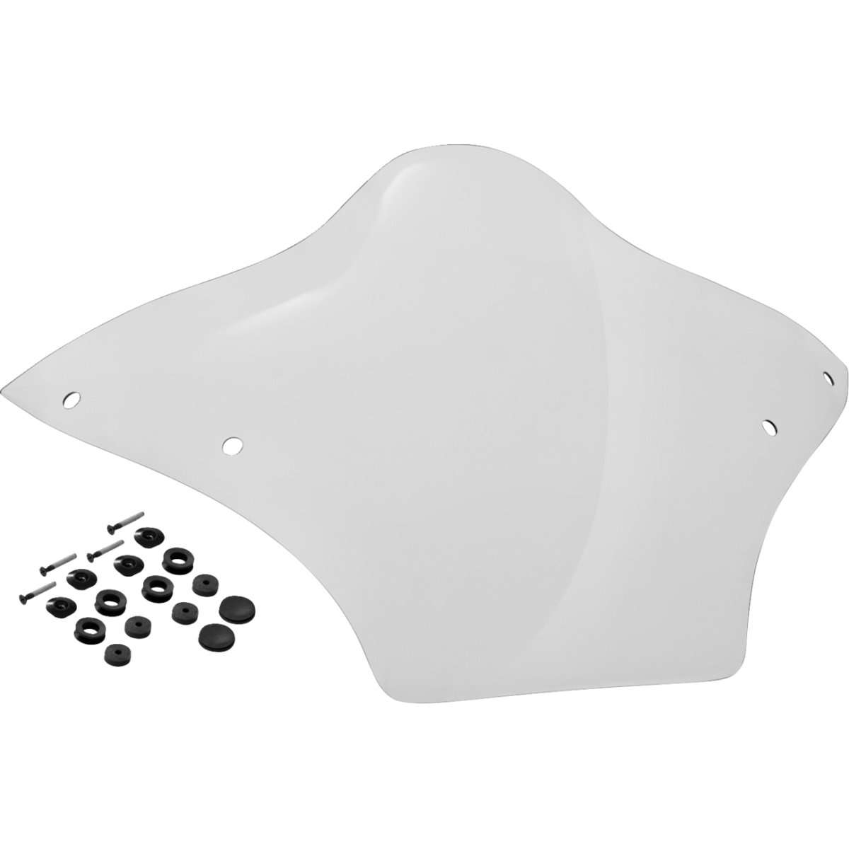 MEMPHIS SHADES - BRL Race Bubble Windshield - Clear - MetalCore Harley Supply