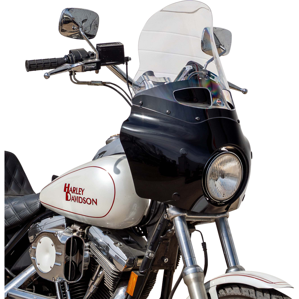 KLOCK WERKS - Tint Flare Windshield - Clear - Memphis Shades Road Warrior Fairing - MetalCore Harley Supply - View 3