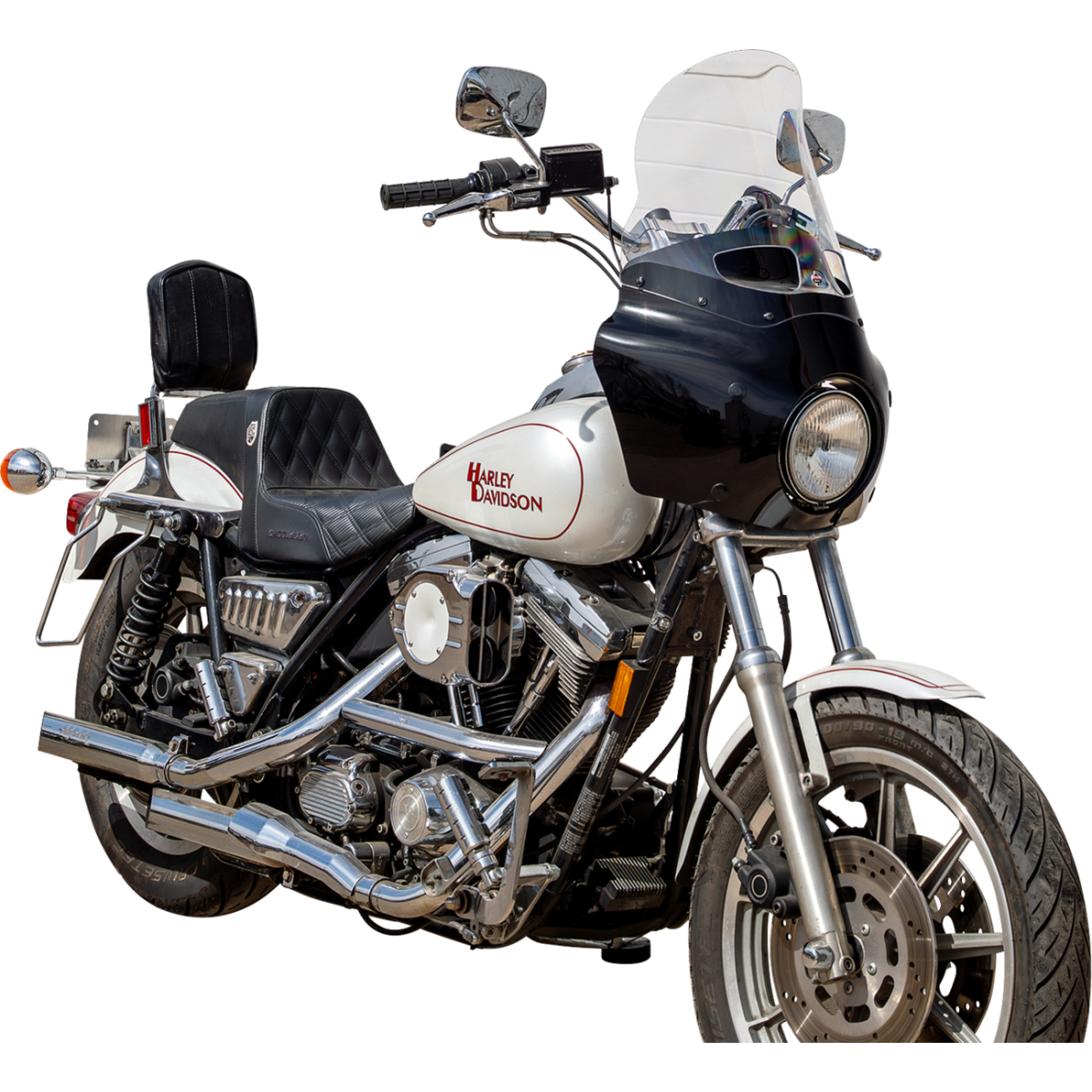 KLOCK WERKS - Tint Flare Windshield - Clear - Memphis Shades Road Warrior Fairing - MetalCore Harley Supply - View 5