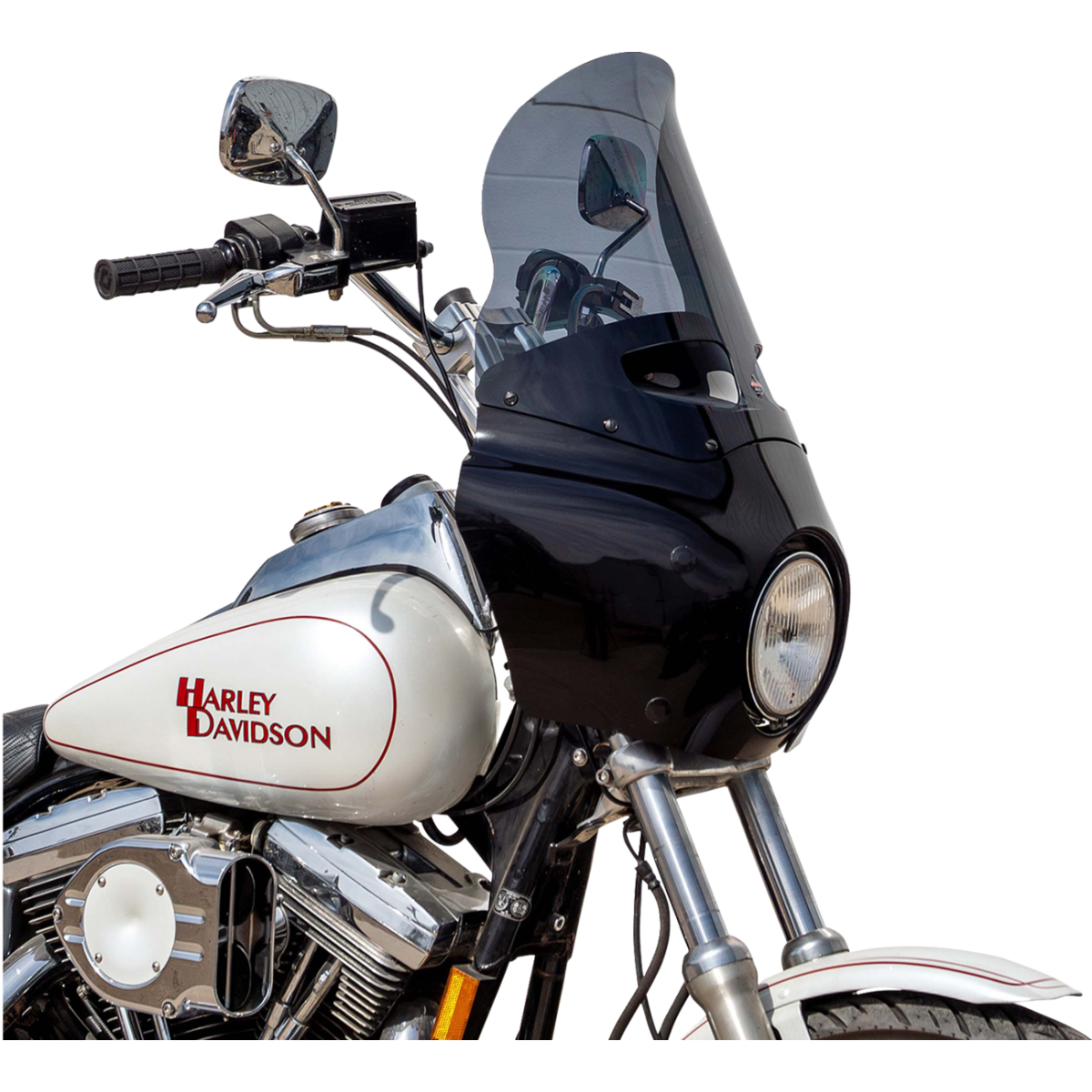 KLOCK WERKS - Tint Flare Windshield - Dark Smoke - Memphis Shades Road Warrior Fairing - MetalCore Harley Supply - View 3