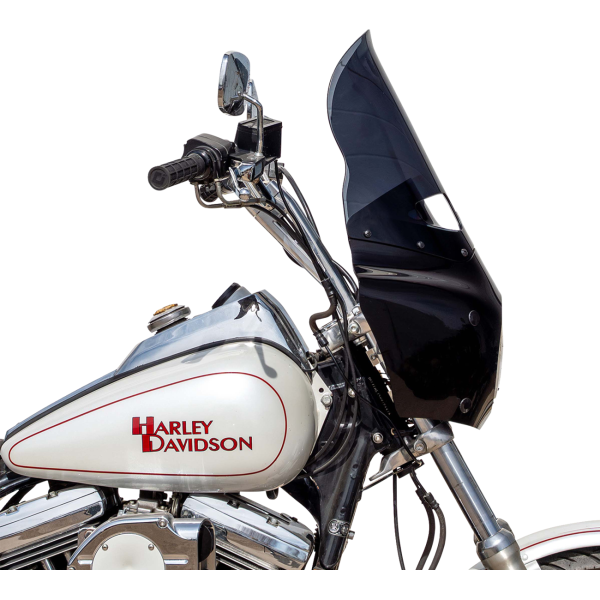 KLOCK WERKS - Tint Flare Windshield - Dark Smoke - Memphis Shades Road Warrior Fairing - MetalCore Harley Supply - View 4