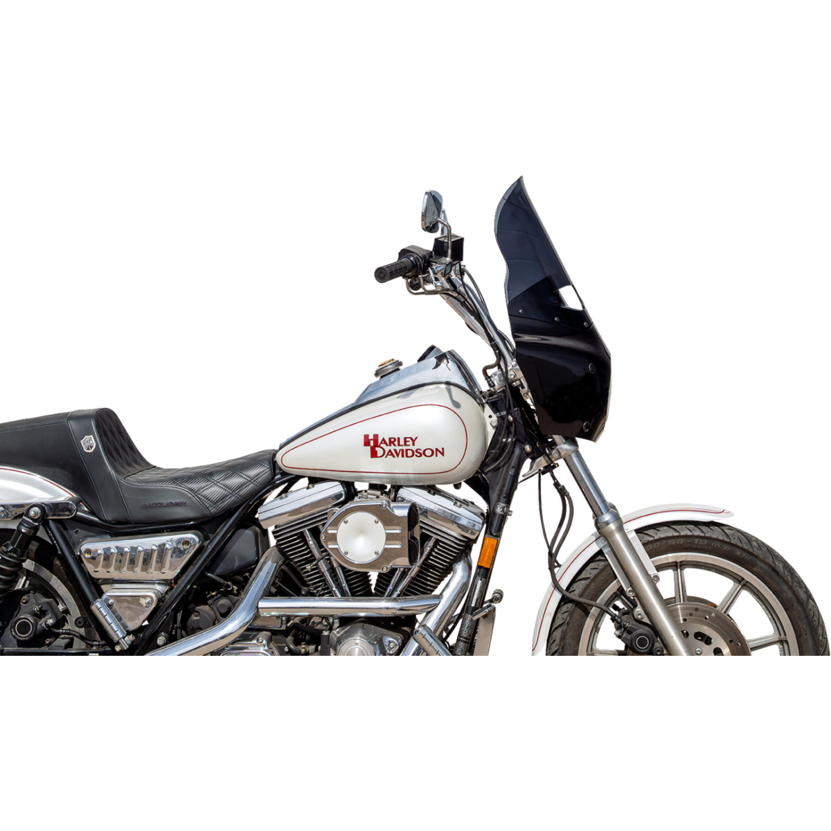 KLOCK WERKS - Tint Flare Windshield - Dark Smoke - Memphis Shades Road Warrior Fairing - MetalCore Harley Supply - View 5