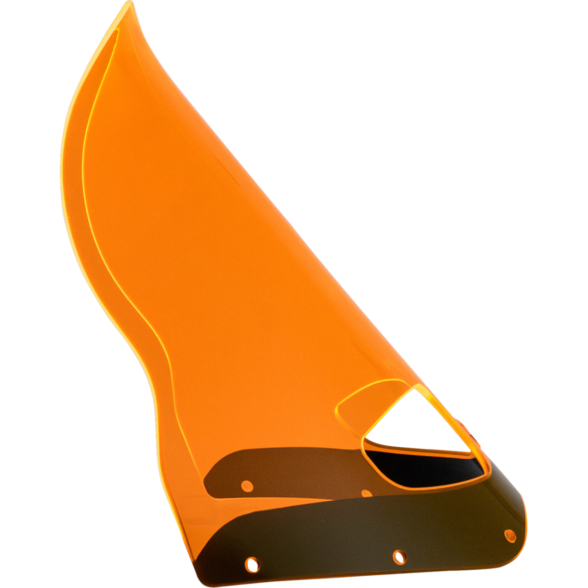 KLOCK WERKS - Ice Flare Windshield - Orange Ice - Memphis Shades Road Warrior Fairing - MetalCore Harley Supply