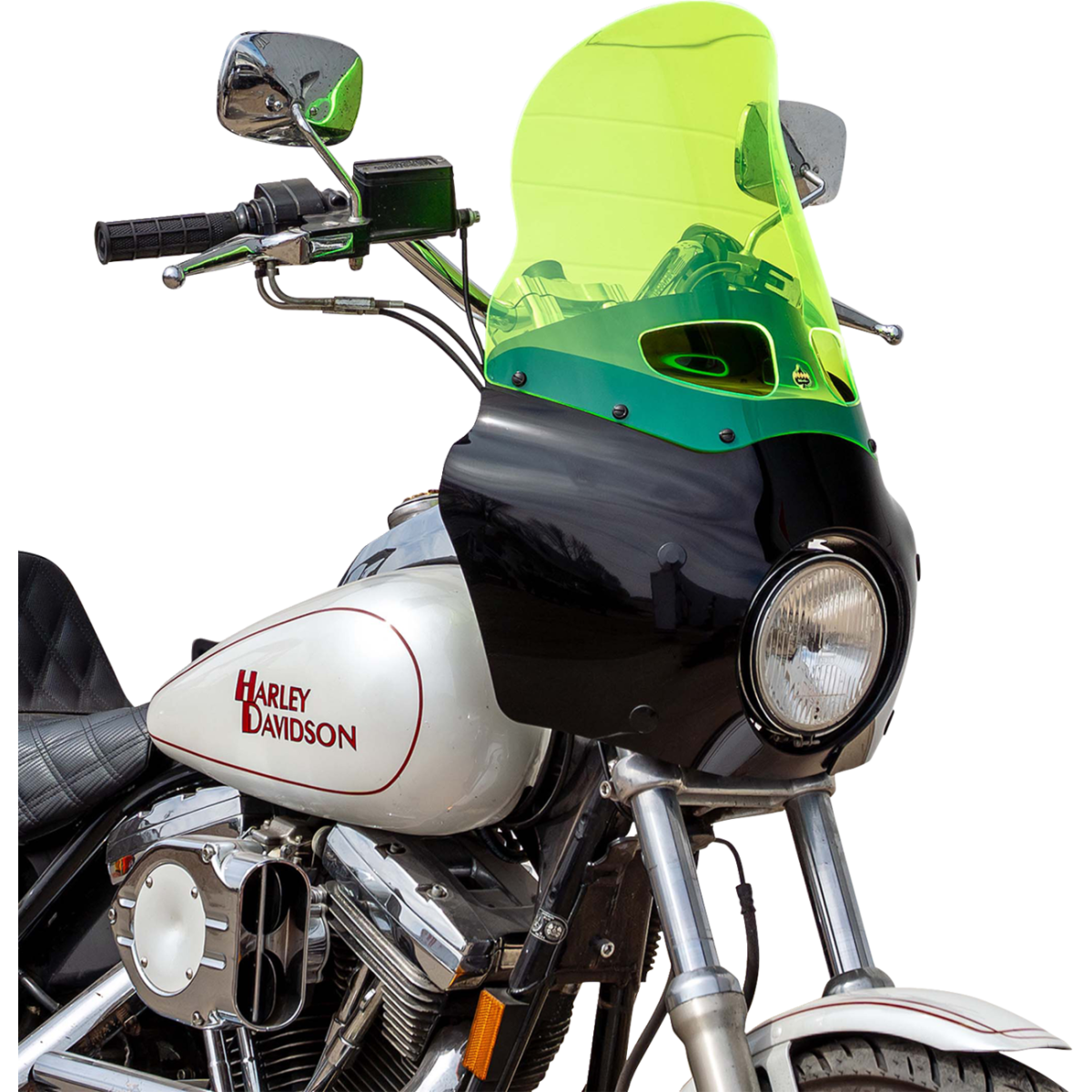 KLOCK WERKS - Ice Flare Windshield - Green Ice - Memphis Shades Road Warrior Fairing - MetalCore Harley Supply - View 3