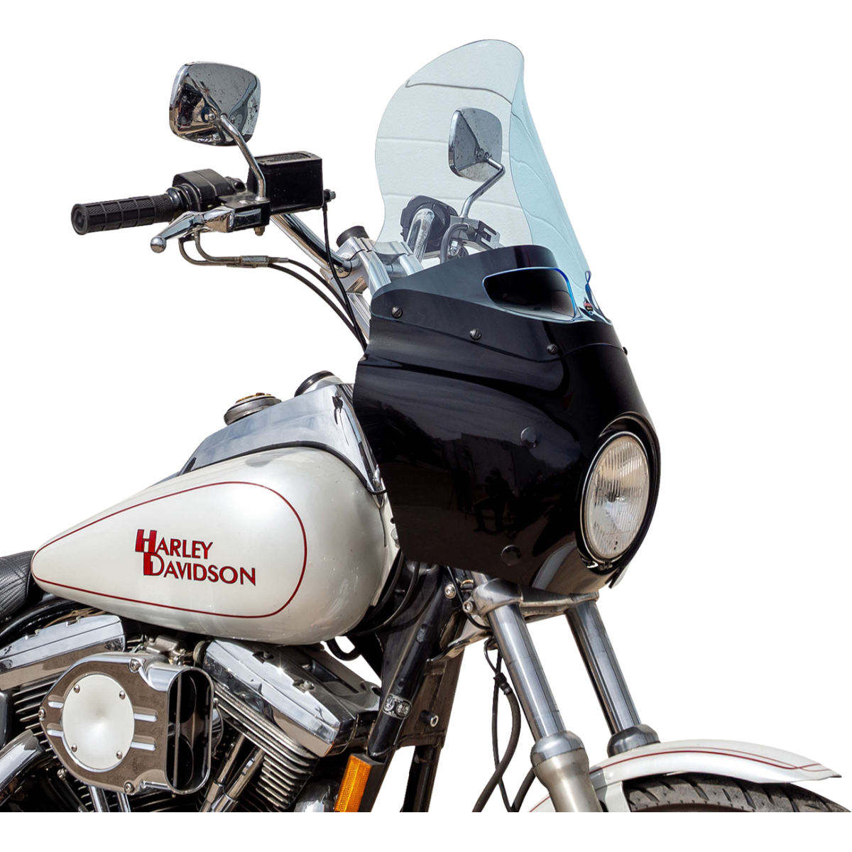 KLOCK WERKS - Ice Flare Windshield - Blue Ice - Memphis Shades Road Warrior Fairing - MetalCore Harley Supply - View 3