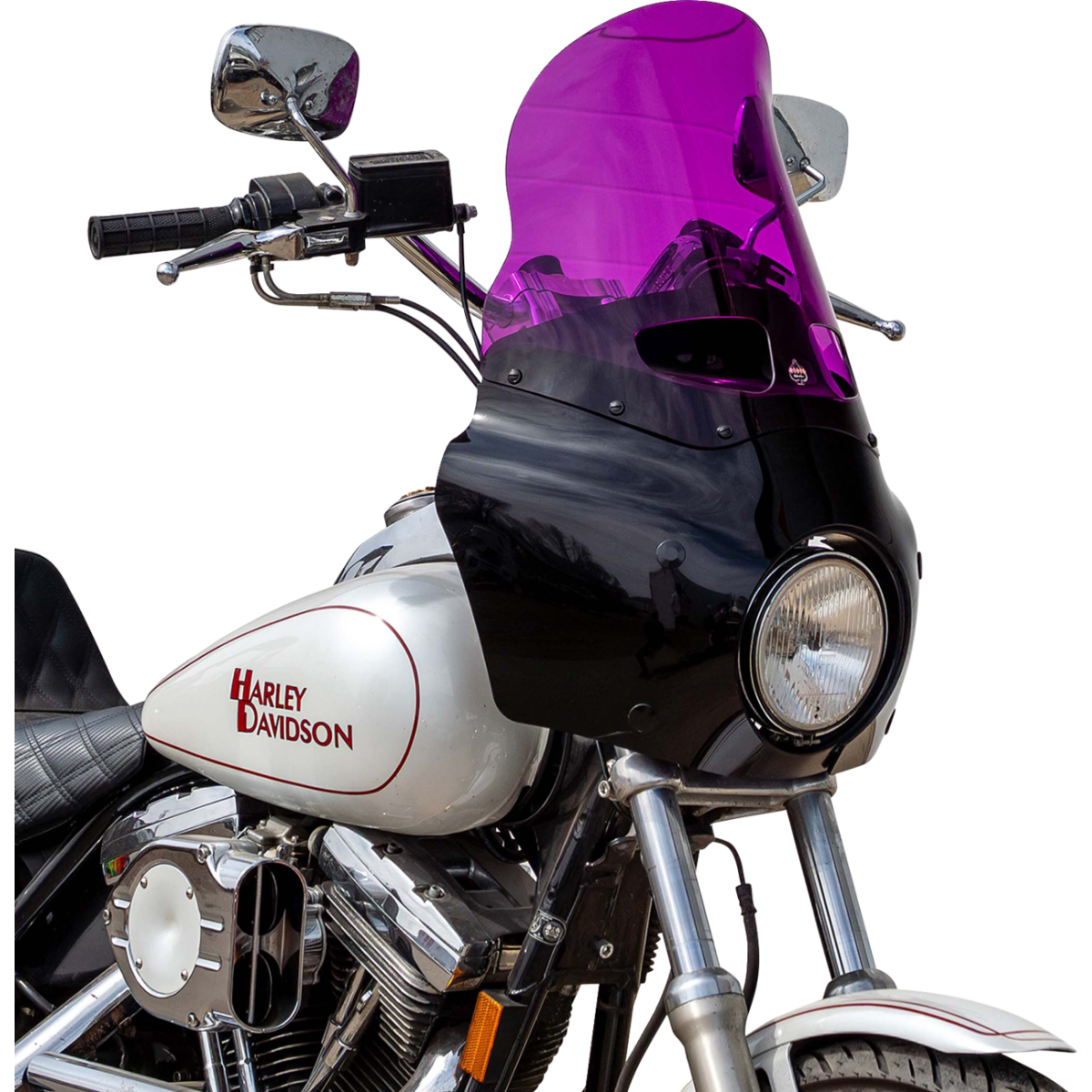 KLOCK WERKS - Kolor Flare Windshield - Purple - Memphis Shades Road Warrior Fairing - MetalCore Harley Supply - View 3