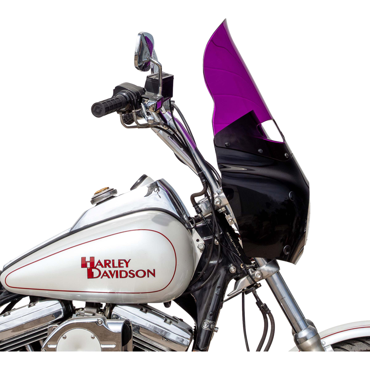 KLOCK WERKS - Kolor Flare Windshield - Purple - Memphis Shades Road Warrior Fairing - MetalCore Harley Supply - View 4