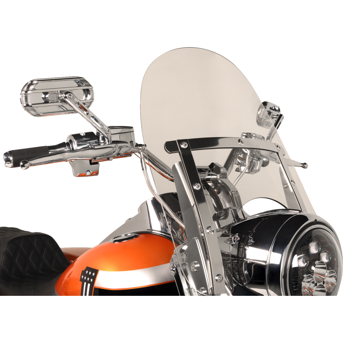 MEMPHIS SHADES - Batwing Trigger-Lock Mount Kit - '94-'22 FLHR/FLHRI/FLHRCI/FLHRSI Polished View 3 - MetalCore Harley Supply