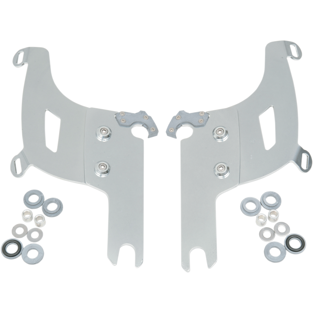 MEMPHIS SHADES - Bullet Trigger-Lock Mount Kit - '94-'22 FLHR/FLHRI/FLHRCI/FLHRS Polished - MetalCore Harley Supply