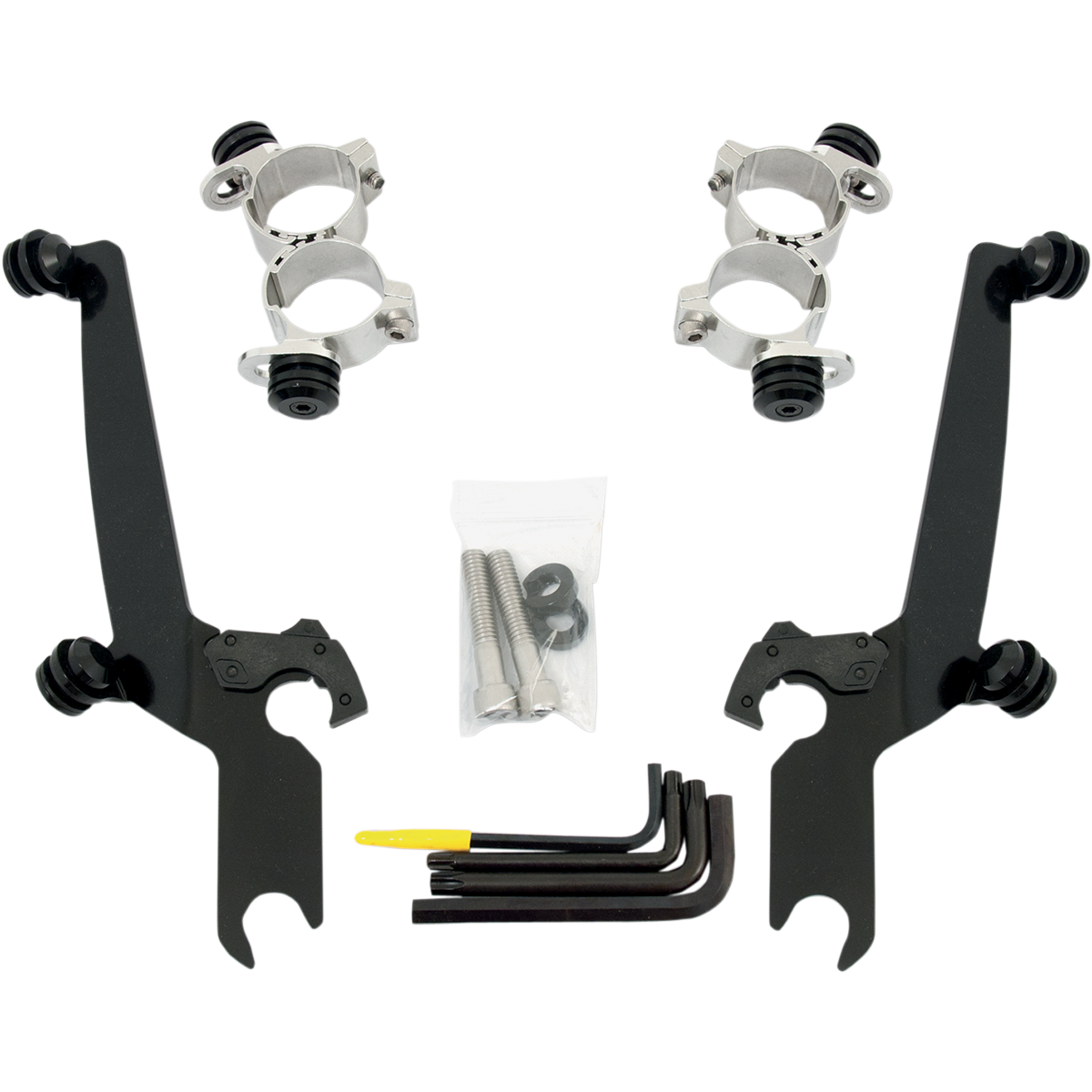 MEMPHIS SHADES - Sportshield Trigger-Lock Mount Kit - 10-15 XL1200X - Black - MetalCore Harley Supply