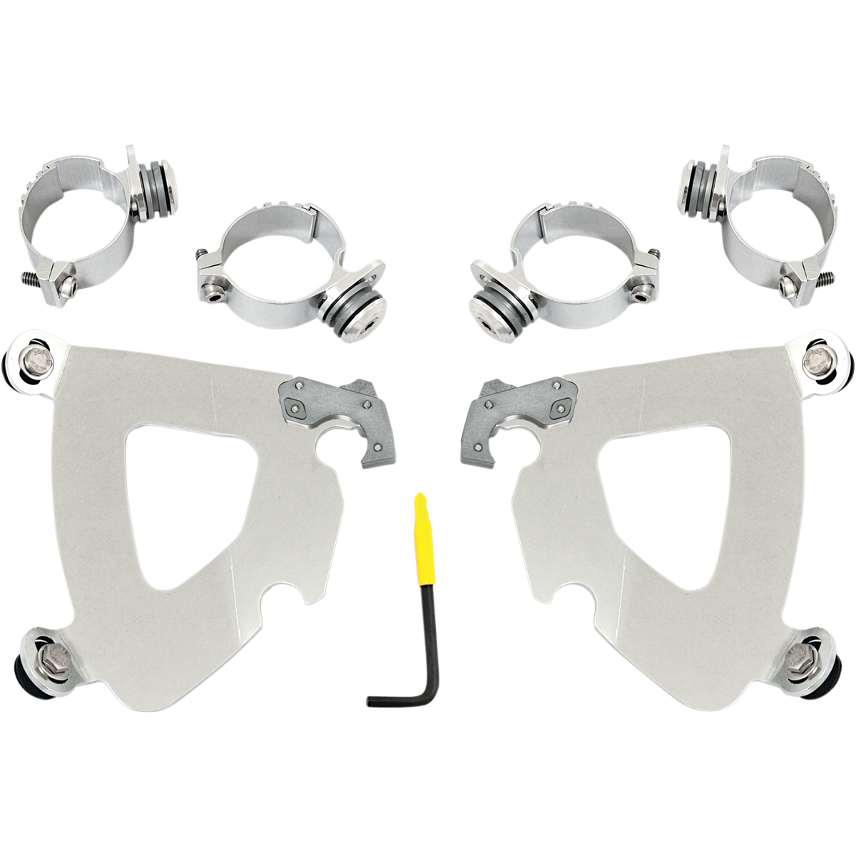 MEMPHIS SHADES - Gauntlet Trigger-Lock Mount Kit - '18-'25 FXBB/FXBBS, '06-'17 FXD/FXDC/FXDB/FXDI35, '06-'09 FXDL Polished