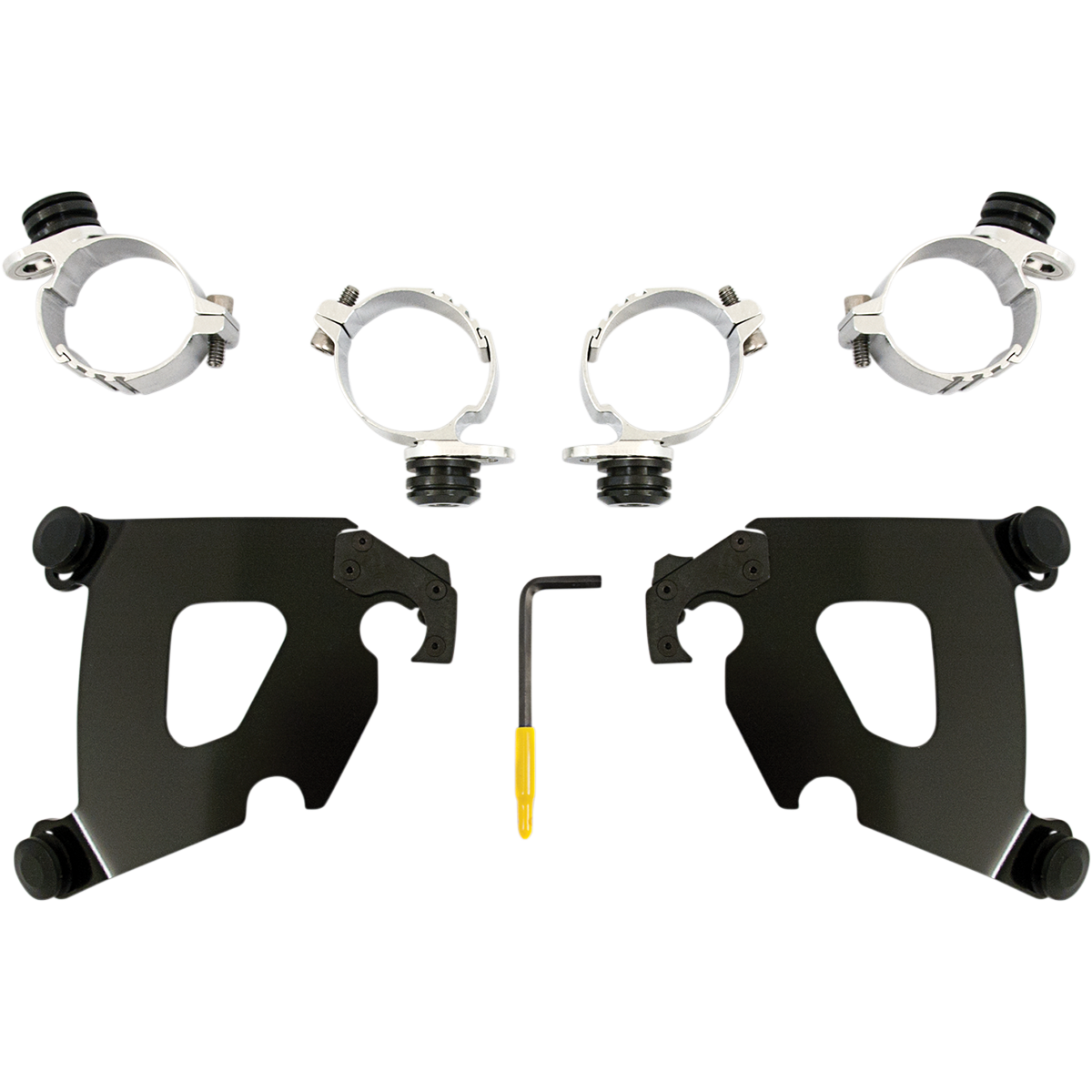 MEMPHIS SHADES - Cafe Trigger-Lock Mount Kit - '18-'25 FXBB/FXBBS and FXST, '06-'17 FXD/FXDC/FXDB/FXDI35, '06-'09 FXDL Black
