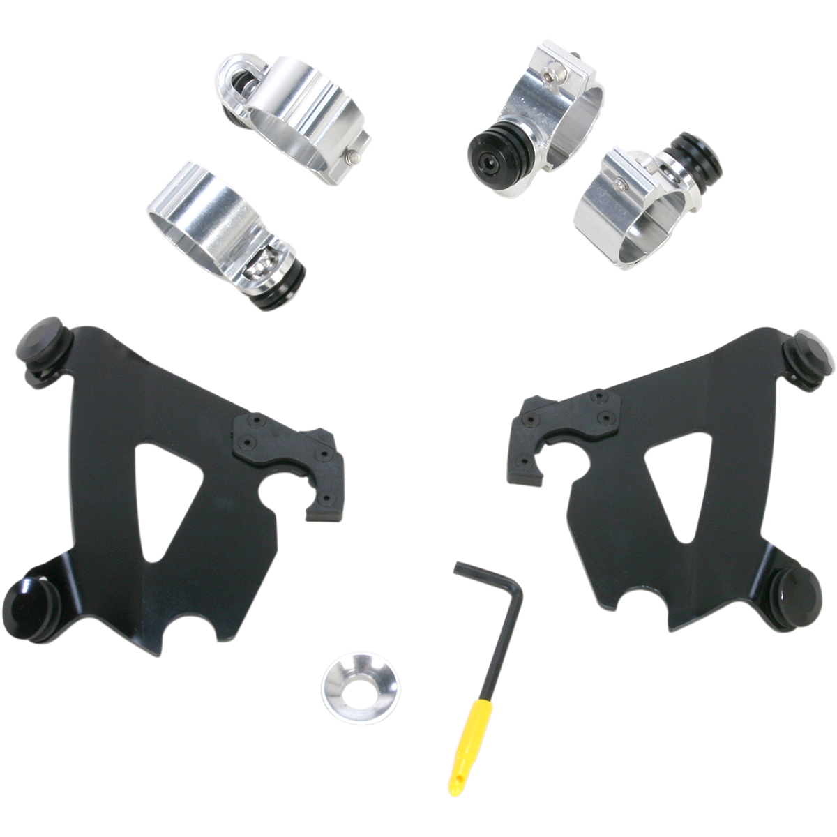 MEMPHIS SHADES - Cafe Trigger-Lock Mount Kit - '91-'05 FXD/FXR, '86-'22 XL, '09-'22 XL883N, '07-'12 XL1200N, '06-'11 XL1200L