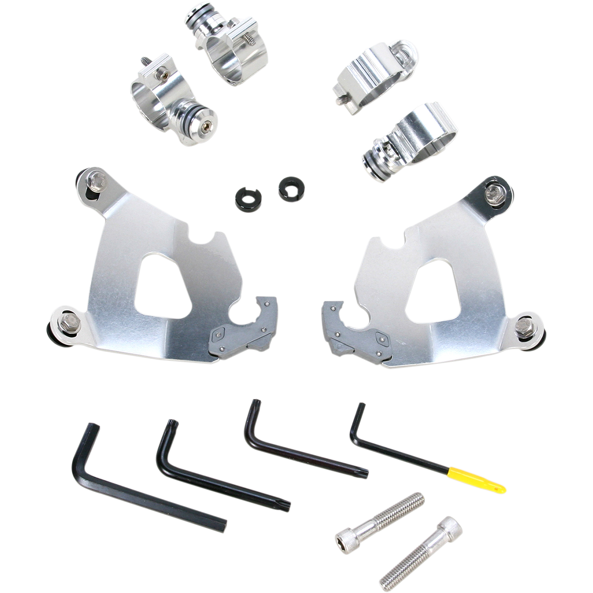 MEMPHIS SHADES - Cafe Trigger-Lock Mount Kit - '10-'15 XL1200X Polished - MetalCore Harley Supply
